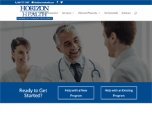 Tablet Screenshot of horizonhealth.com